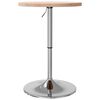 vidaXL Bar Table &Oslash;50x90.5 cm Solid Wood Oak