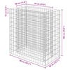 vidaXL Gabion Raised Bed Galvanised Steel 90x50x100 cm