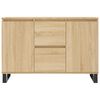 vidaXL Sideboard Sonoma Oak 101.5x35x70 cm Engineered Wood