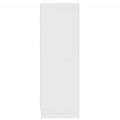 vidaXL Highboard with Glass Doors White 35x37x109 cm