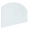 vidaXL Fireplace Glass Plate Transparent 80 x 50 cm Glass