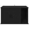 vidaXL Cat House Black 85 x 55 x 50 cm Engineered Wood