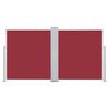 vidaXL Retractable Side Awning Red 140x600 cm