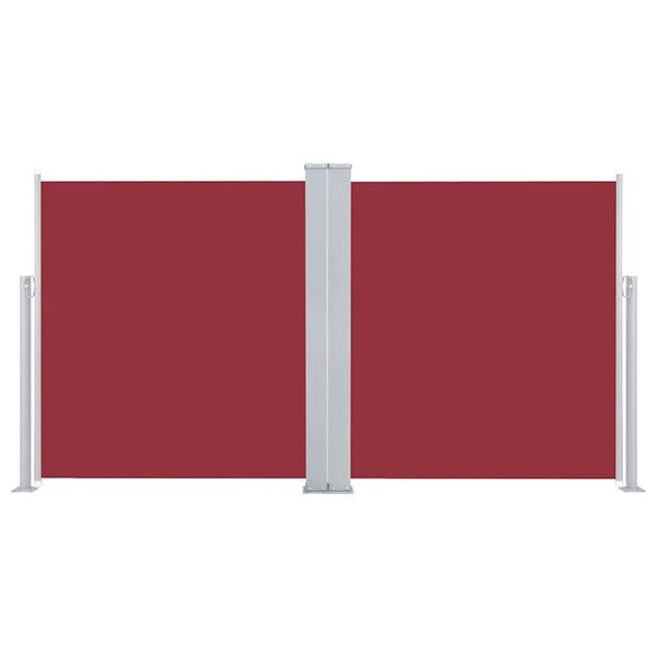 vidaXL Retractable Side Awning Red 140x600 cm