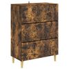 vidaXL Drawer Cabinet Smoked Oak 66 x 34.5 x 90 cm Engineered Wood