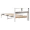 vidaXL Bookcase Bed without Mattress White 90x190 cm Single Solid Wood Pine