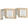vidaXL Foldable Dog Gate with Stands 4 pcs Sonoma Oak 241 cm