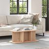 vidaXL Coffee Table Natural 80 x 39.5 x 33.5 cm Solid pine wood