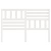 vidaXL Bed Headboard White 126x4x100 cm Solid Wood Pine