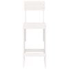 vidaXL Bar Stools 2 pcs White 40x48.5x115.5 cm Solid Wood Pine
