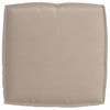 vidaXL Pallet Cushion for suitable for Seat Taupe 50 x 50 x 12 cm