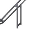 vidaXL Firewood Rack Anthracite 100x25x100 cm Cold-rolled steel