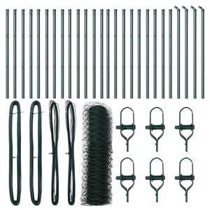 vidaXL Ground Fix Welded Wire Fence 50 x 0.4 m (W x H)