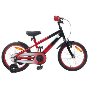 vidaXL Kids Bike 16 Inches for 4-6 Years Old Red Black