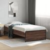 vidaXL Bed Frame without Mattress Brown Oak 90x190 cm Single