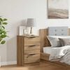 vidaXL Bedside Cabinet Artisan Oak 40x36x65 cm Engineered Wood