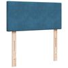 vidaXL Box Spring Bed with Mattress Dark Blue 90x200 cm Velvet