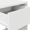 vidaXL Bedside Cabinets with Drawer 2 pcs White 35x34x66.5 cm