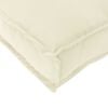 vidaXL Cushion Cream 120 x 80 x 12 cm Oxford Fabric