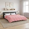 vidaXL Summer Duvet Quilted Pink 200 x 200 cm Microfiber