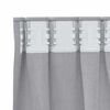 vidaXL Blackout Curtains with Rings 2 pcs Metal Grey 260 x 140 cm