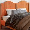 vidaXL Headboard Wax Brown 135 cm Solid Wood Pine