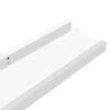 vidaXL Wall Shelves 2 pcs High Gloss White 80x9x3 cm