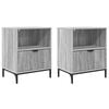 vidaXL Bedside Cabinet 2 pcs Grey sonoma 49 x 36 x 61 cm
