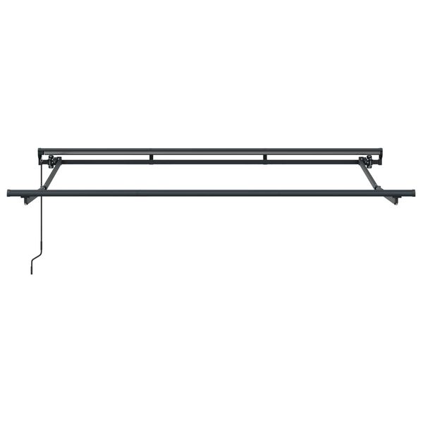 vidaXL Manual Retractable Awning Orange, Grey and Blue 3.5 x 2 m