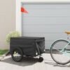 vidaXL Bike Trailer Black 45 kg Iron