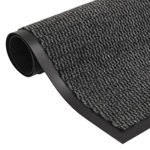 vidaXL Doormat | Anthracite | Polypropylene, Rubber | 60 x 150 cm | Non-slip