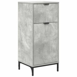 vidaXL Bathroom Cabinet with Drawer Concrete Grey 39.5 x 36 x 88 cm