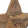vidaXL Christmas Star Brown 45 x 5 x 60 cm Solid Teak Wood