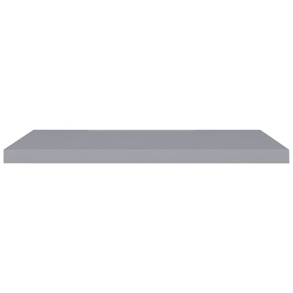 vidaXL Floating Wall Shelves 2 pcs Grey 90x23.5x3.8 cm MDF