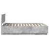 vidaXL Bed Frame Concrete Grey 160 x 200 cm Engineered Wood