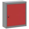 vidaXL Tool Cabinet with Shelf with Lock Red and Grey 50 x 20 x 55 cm