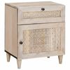 vidaXL Bedside Cabinet Beige 50 x 33 x 60 cm Solid Acacia wood