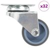 vidaXL 32 pcs Twin-wheel Swivel Casters 50 mm