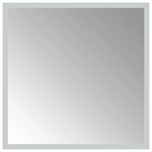 vidaXL LED Bathroom Mirror Transparent 40 x 40 cm Tempered Glass