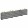 vidaXL Gabion Raised Bed Galvanised Steel 450x30x90 cm