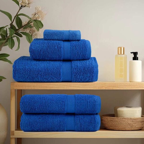 vidaXL Shower Towels "FROGN" 10 pcs Blue 70x140 cm 360 gsm