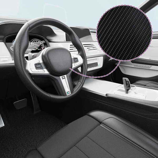 vidaXL Car Films 2 pcs 4D Black 100x150 cm+50x150 cm