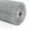 vidaXL Fence Post Silver 10 x 0.6 m (25 x 25 mm mesh) Steel