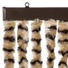 vidaXL Fly Curtain Beige and Brown 118x220 cm Chenille