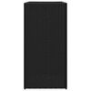 vidaXL Garden Planters 2 pcs Black 40x40x80 cm Poly Rattan