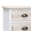 vidaXL Hall Bench White and Light Brown 115x30x40 cm Wood
