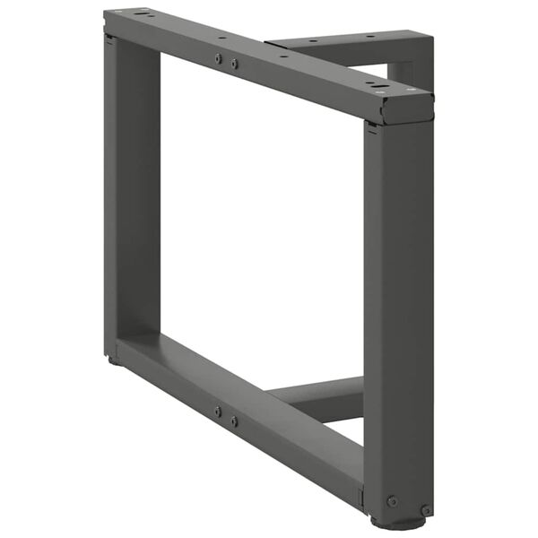 vidaXL Coffee Table Legs T-Shaped&nbsp;2 pcs Anthracite 70x25x(42-43) cm Steel