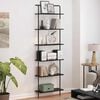 vidaXL Bookshelf Black Oak 60 x 24 x 203 cm Engineered wood
