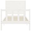 vidaXL Bed Frame without Mattress White 90x200 cm Solid Wood Pine