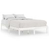 vidaXL Bed Frame | White | Solid pinewood | Small Double | Strong | Bed Frame